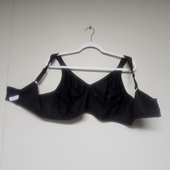 Playtex 18 Hour Side And Back Smoothing Wireless Bra Black 44DD - Picture 7 of 7